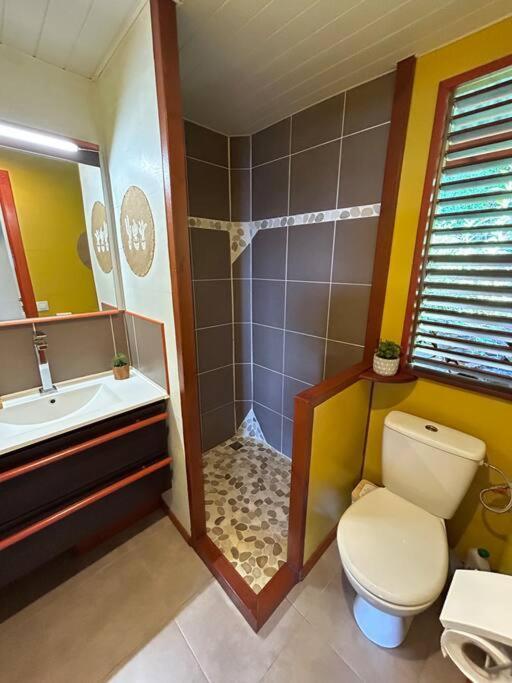 Bungalow, Gite Les Fleurs Du Colibri Bouillante Exterior foto